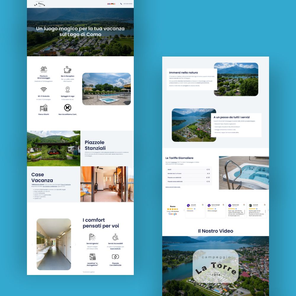 Portfolio Sito Internet Campeggio La Torre